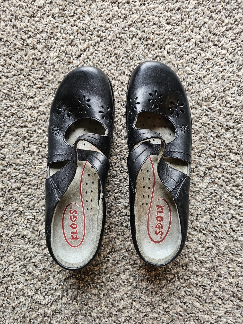 Klogs Kids Black Mary Jane Comfort Shoe